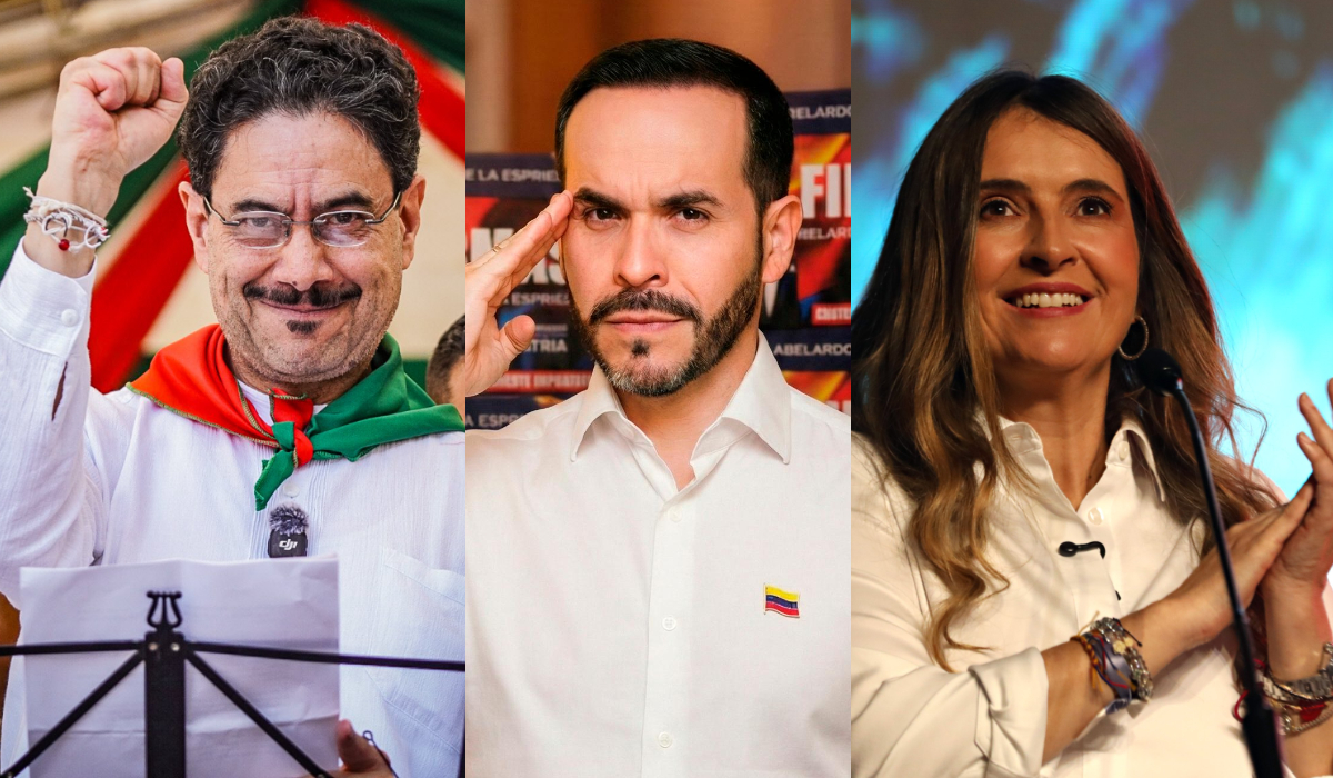 Iván Cepeda, Abelardo de la Espriella y Paloma Valencia.