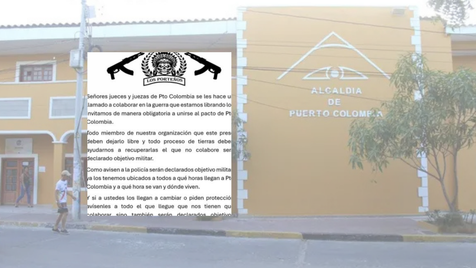 Amenazan a jueces en Puerto Colombia, Atlántico.