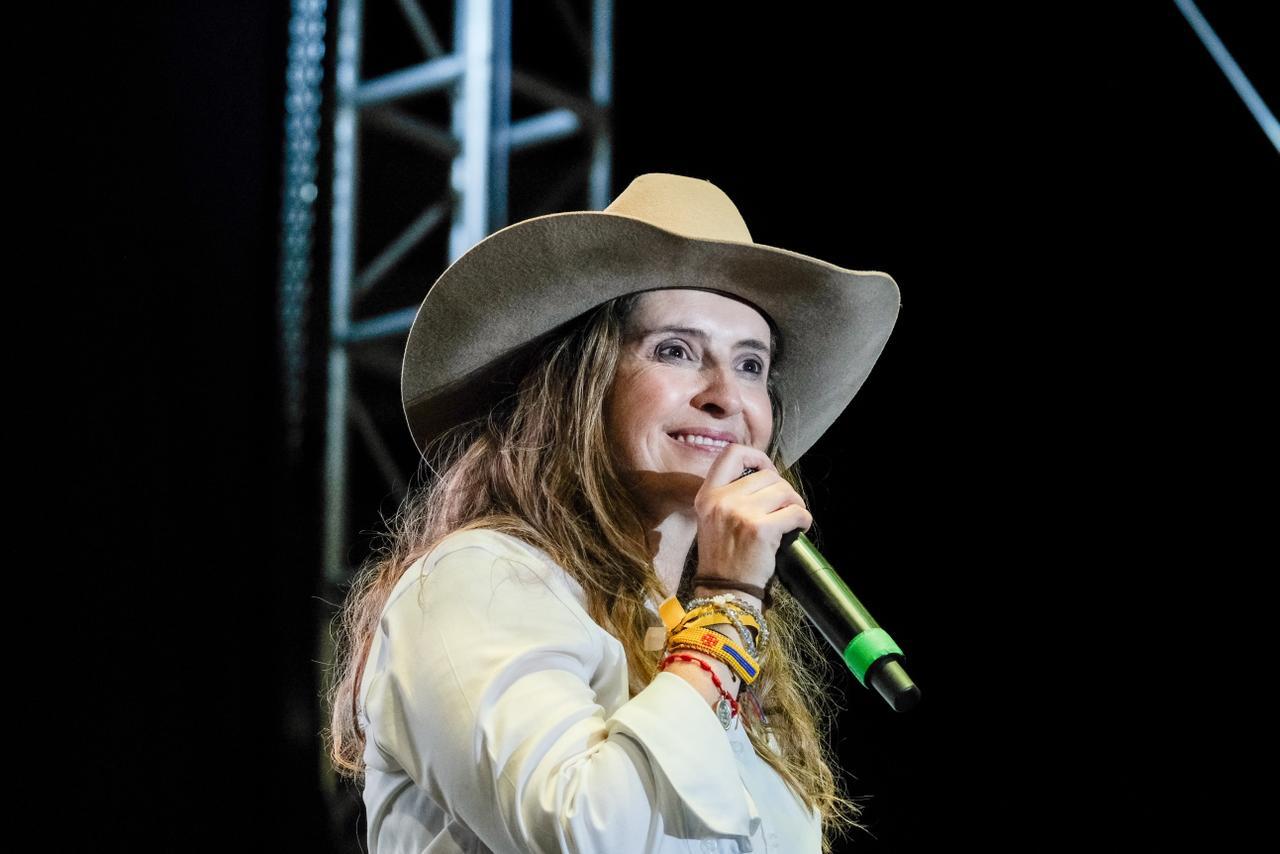 Paloma Valencia, candidata presidencial, en Villavicencio.