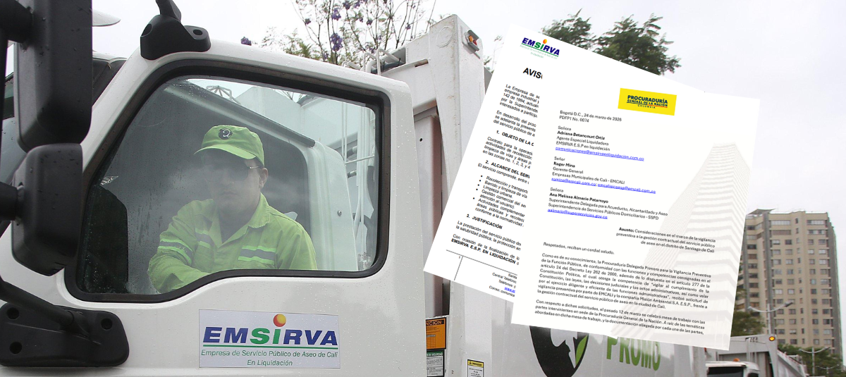 Procuraduría pidió cuentas a Emcali y Emsirva sobre el proceso de las basuras y el enredo de la recolección.