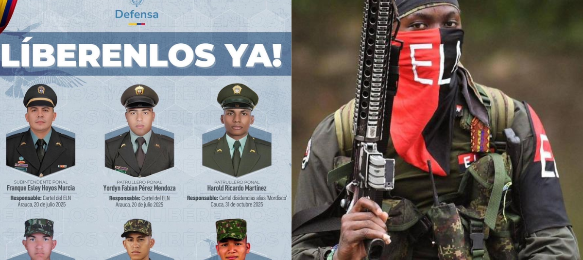 Eln hizo público 'juicio revolucionario' contra funcionarios del CTI y Policías que están secuestrados en Arauca