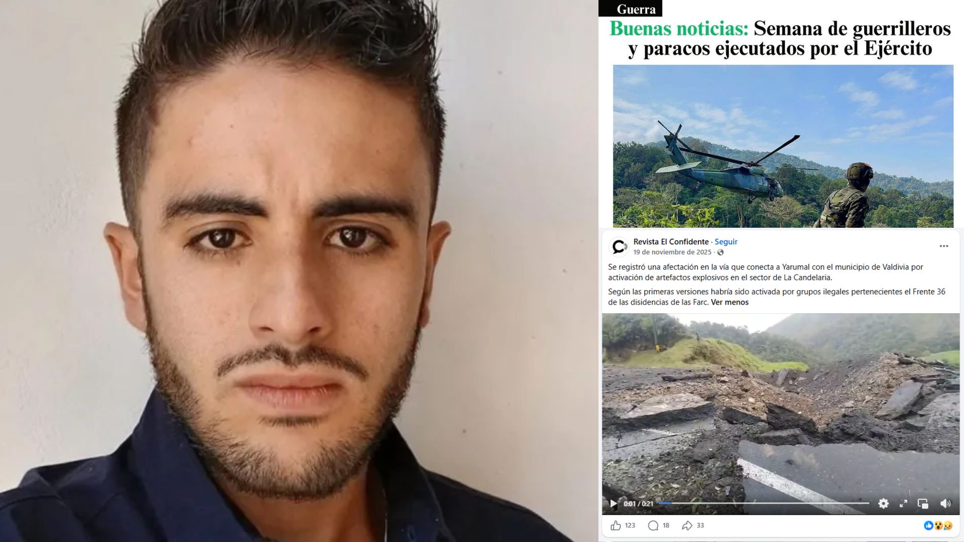 Esta era la investigación que adelantaba el periodista Mateo Pérez Rueda antes de su desaparición en Antioquia