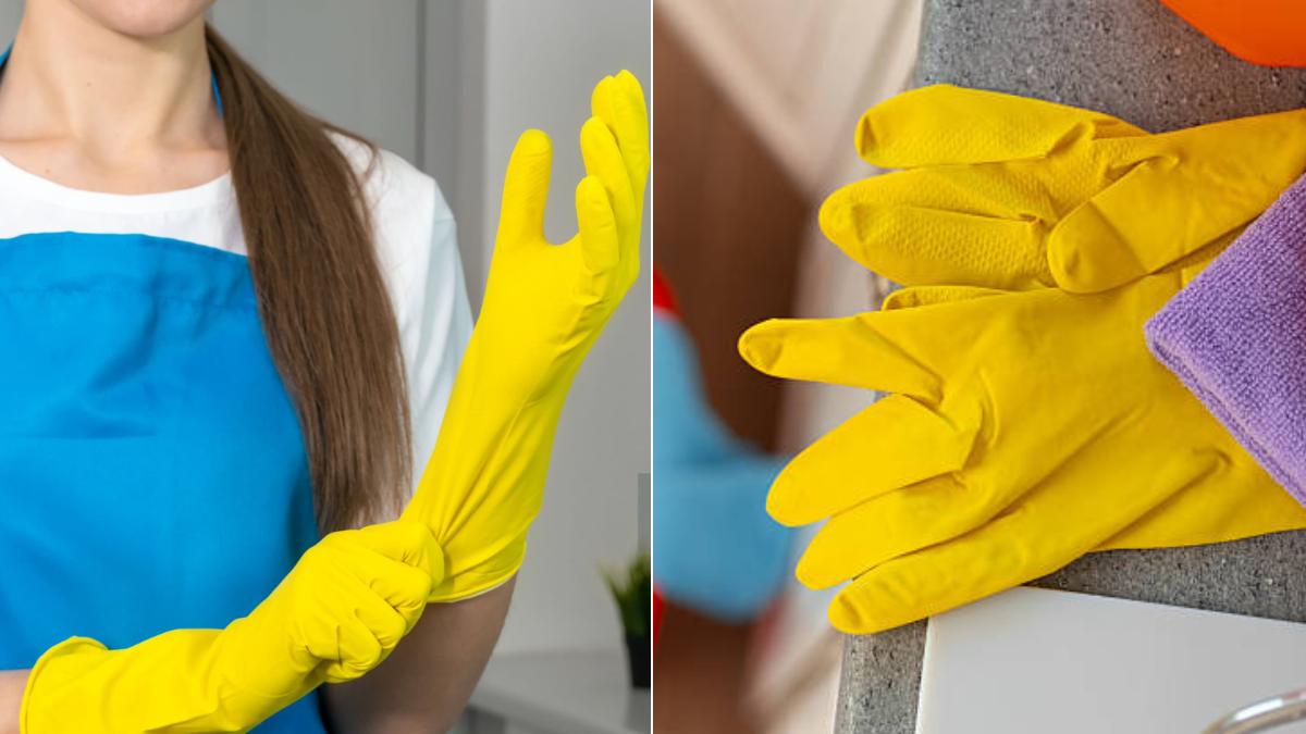 Guantes de goma