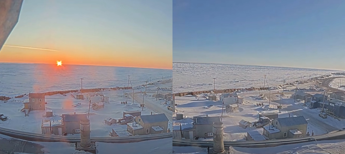 Soarele de la miezul nopții în Alaska