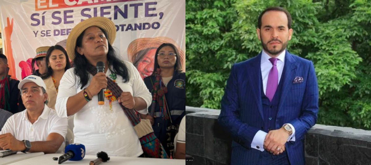 Aida Quilcué y Abelardo de la Espriella.