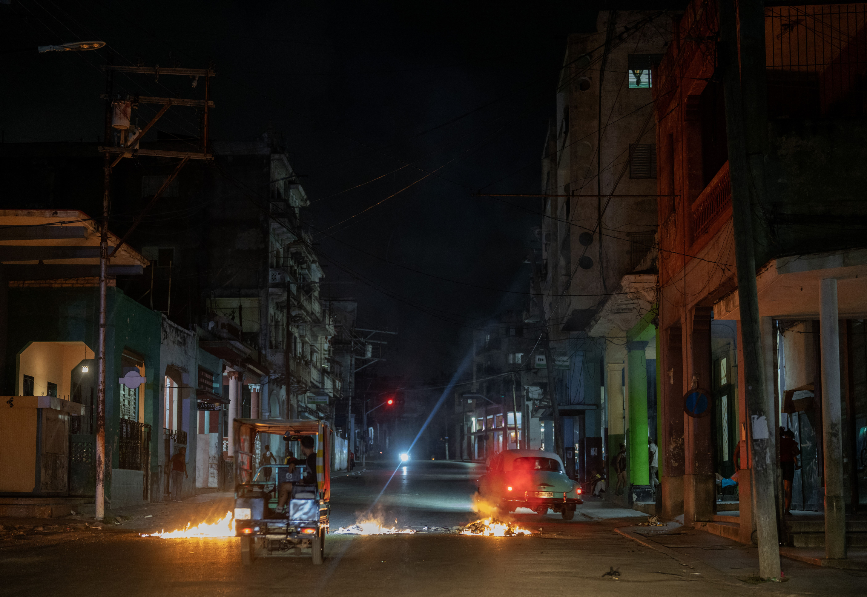 Calles con fuego en La Habana, Cuba / mayo 2026
