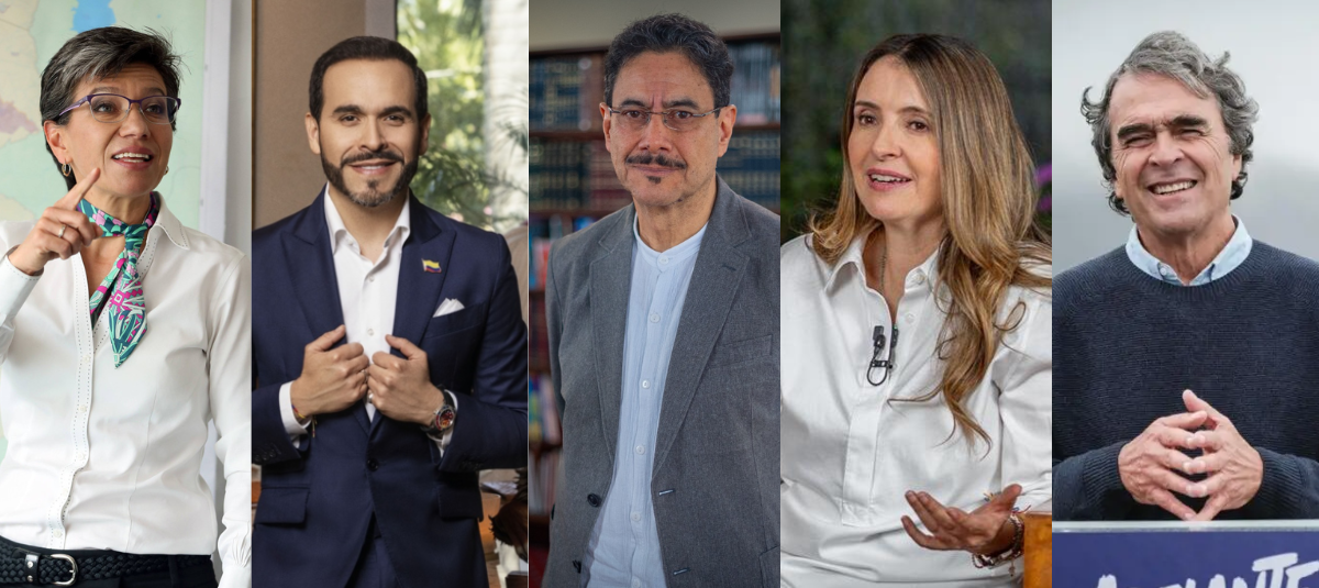 Candidatos presidenciales para primera vuelta.