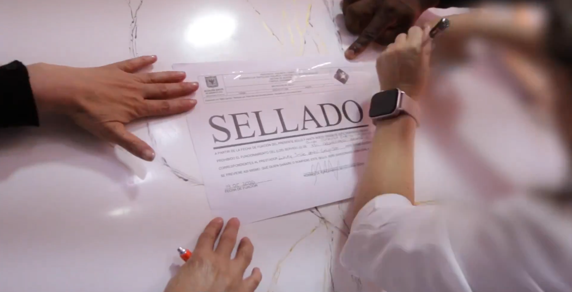 Sellado centro estético