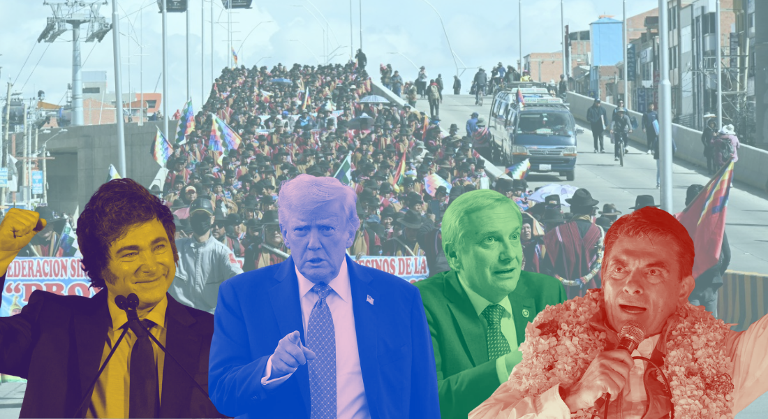 Collage Milei / Trump / Kast / Rodrigo Paz