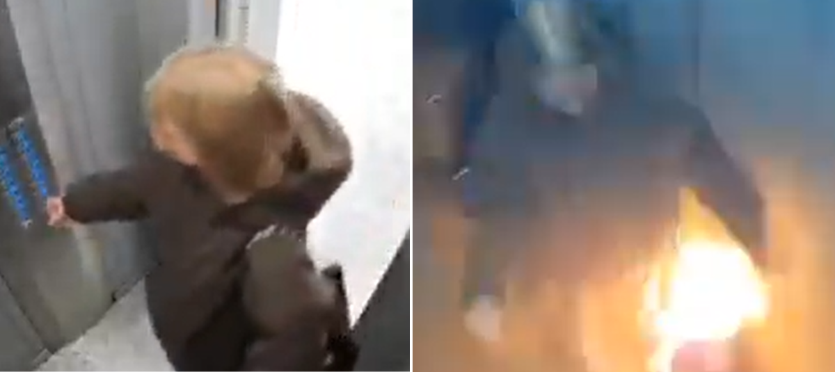 Así fue los momentos de terror que vivió una mujer atrapada en un ascensor.