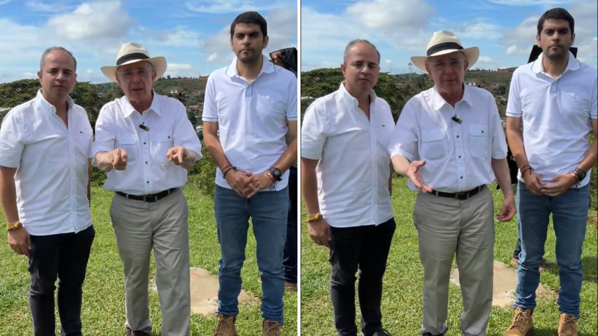 El expresidente Álvaro Uribe le envió un mensaje a las disidencias de las Farc, el 'clan del Golfo', y el Eln desde Segovia, Antioquia.