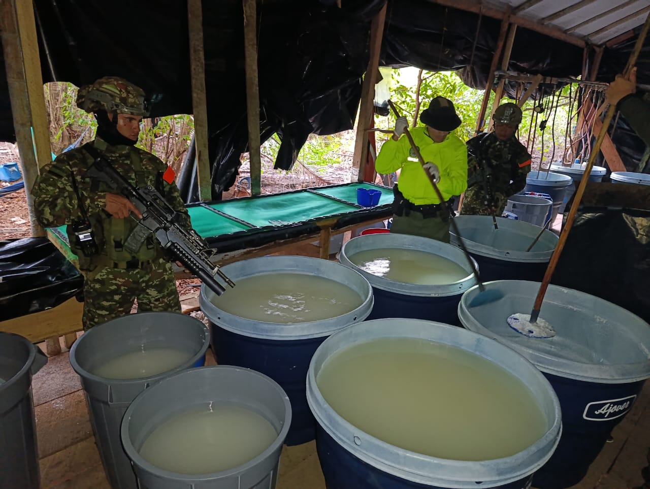 Operativo contra las drogas en Nariño.