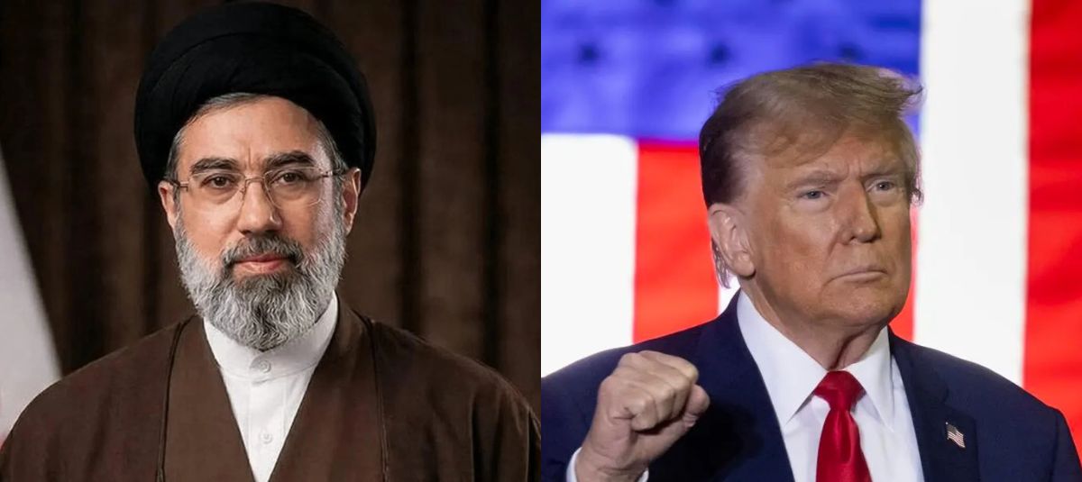 Mojtaba Jameneí, líder supremo de Irán; y Donald Trump, presidente de Estados Unidos.