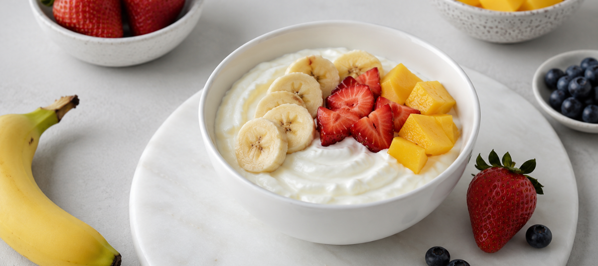 Yogurt griego frutas