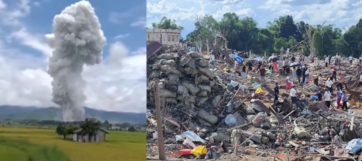 Explosión Myanmar