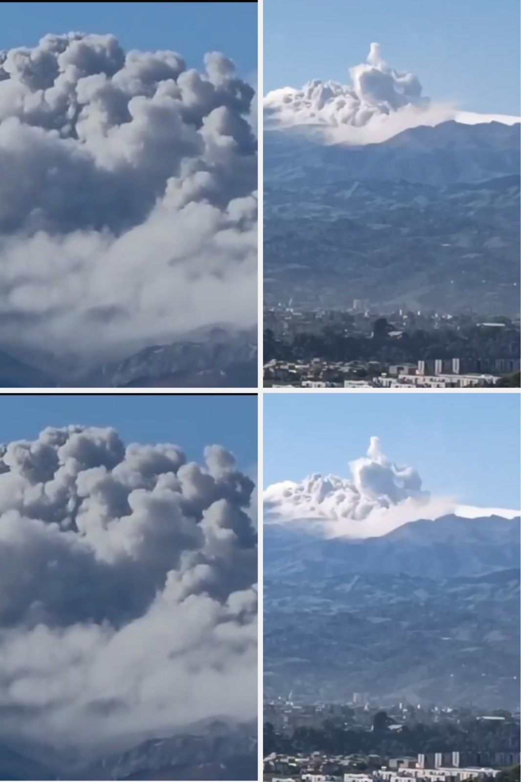 Volcán Puracé, este primero de junio.