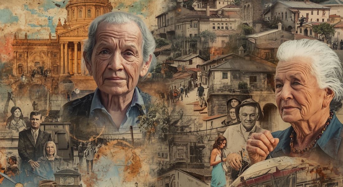 Collage vejez / envejecimiento / adulto mayor / América Latina