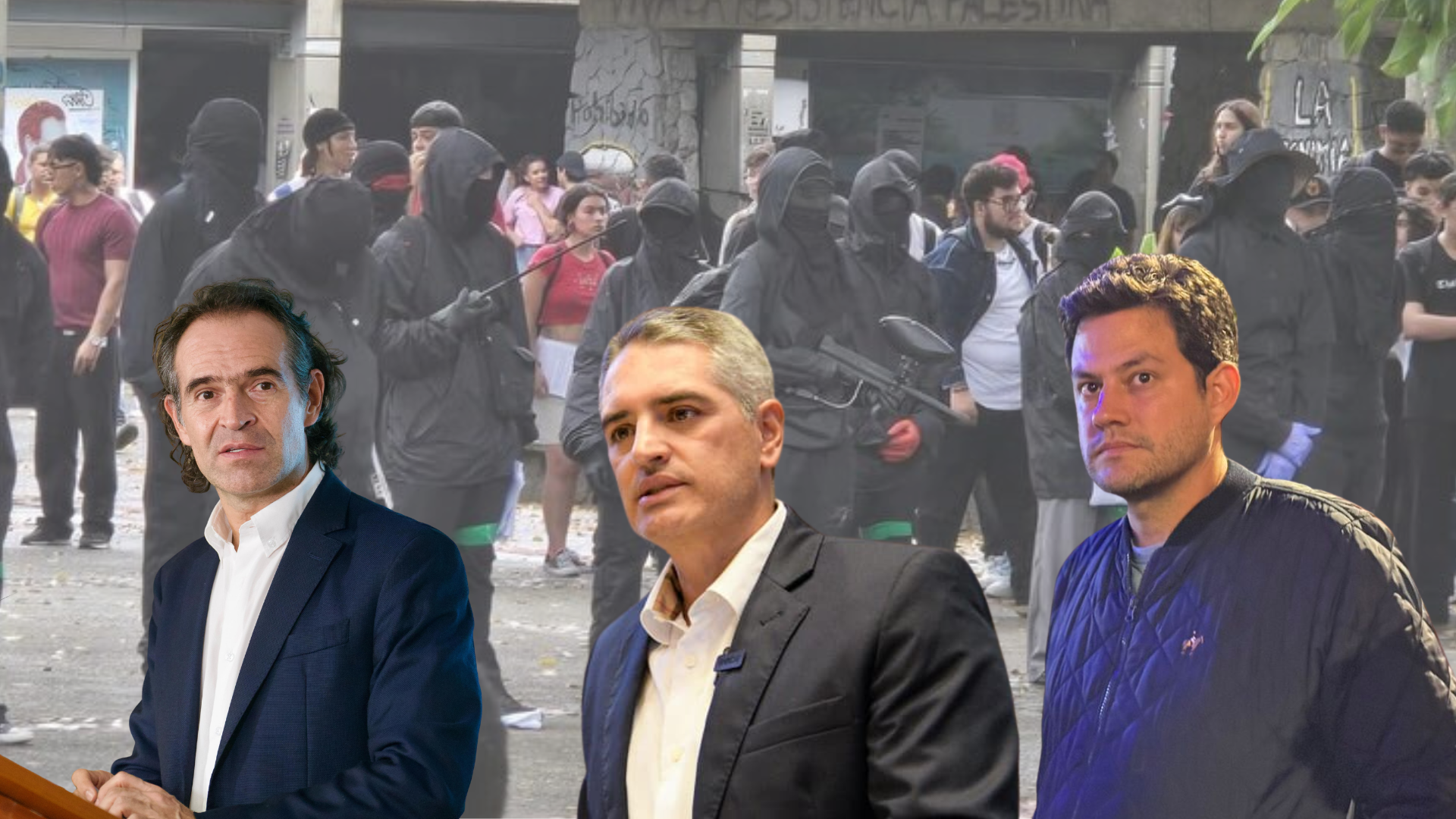 El Alcalde de Medellín, el secretario de Seguridad de la ciudad y el Gobernador de Antioquia se pronunciaron tras los desmanes en la UdeA.