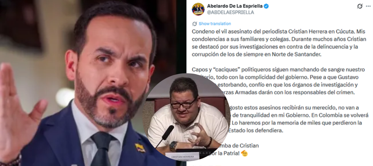 Gazeteci Diana Saray Giraldo, iletişimci Cristian Herrera'nın Norte de Santander Cúcuta'da öldürülmesine tepki gösterdi: 'Öfke ve acı'