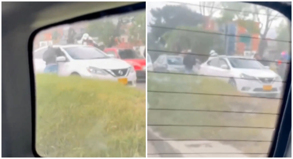 This is how criminals pose as street vendors to steal in the middle of traffic jams in Bogotá