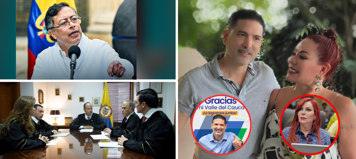 Gustavo Petro, magistrates, Gloria and Carlos Arizabaleta
