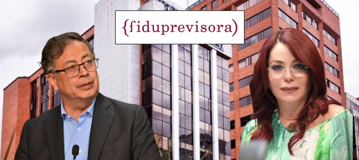 President Gustavo Petro and the representative to the Chamber, Gloria Arizabaleta.