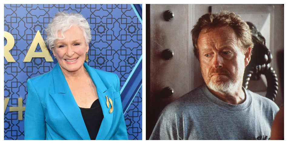 Glenn Close y Ridley Scott.