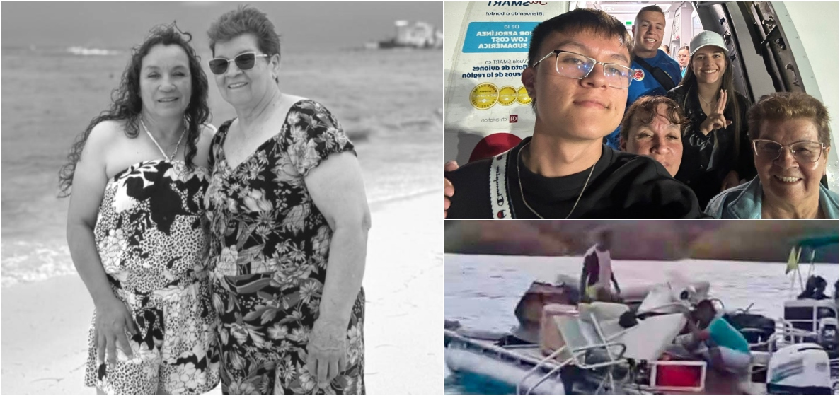 Fotos exclusivas de la familia de las dos mujeres muertas en accidente de lancha en San Andrés.