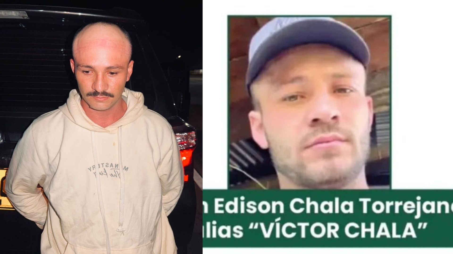 Alias Víctor Chalá, capturado en Tolima.