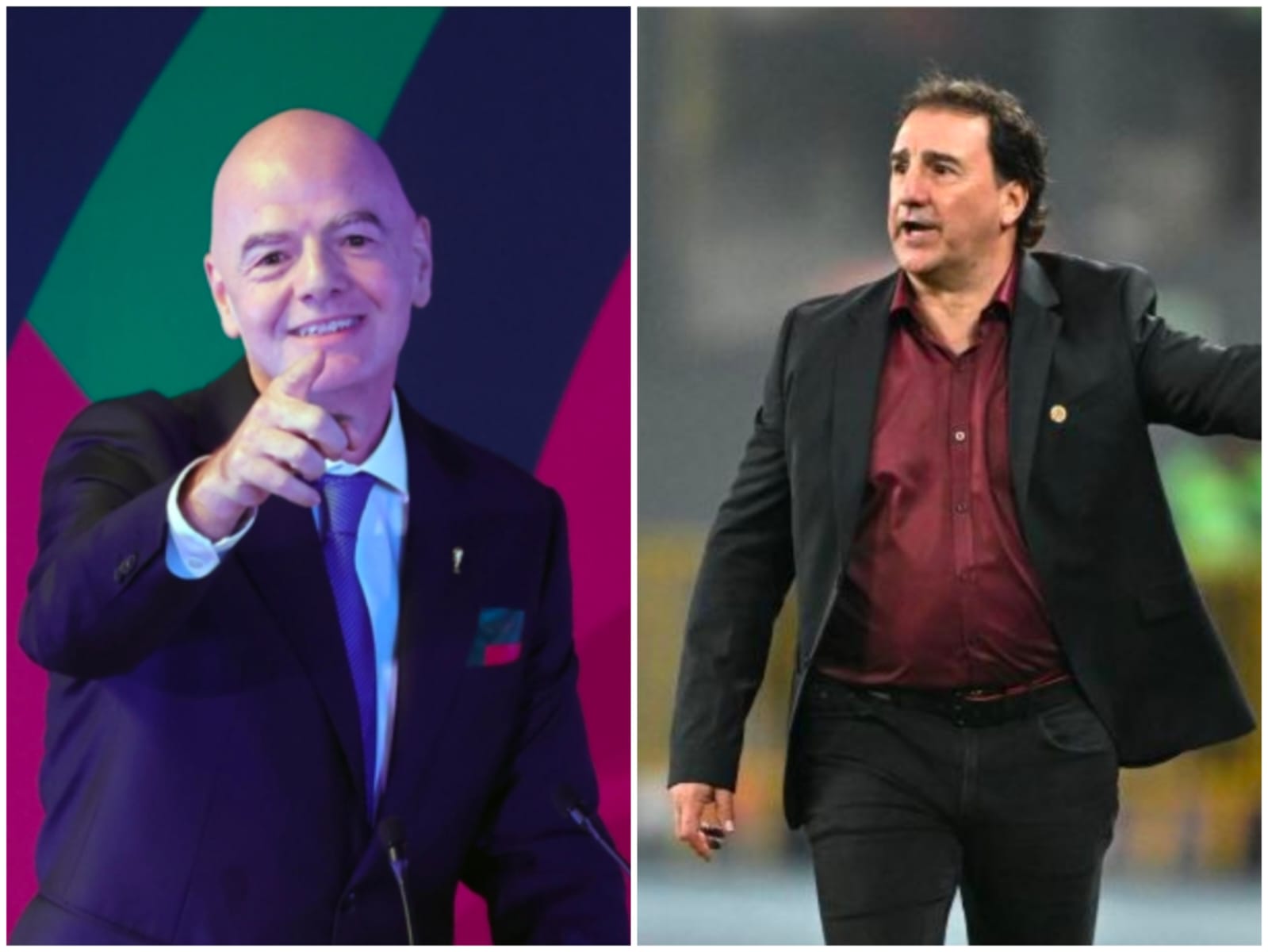 Gianni Infantino y Nestor Lorenzo