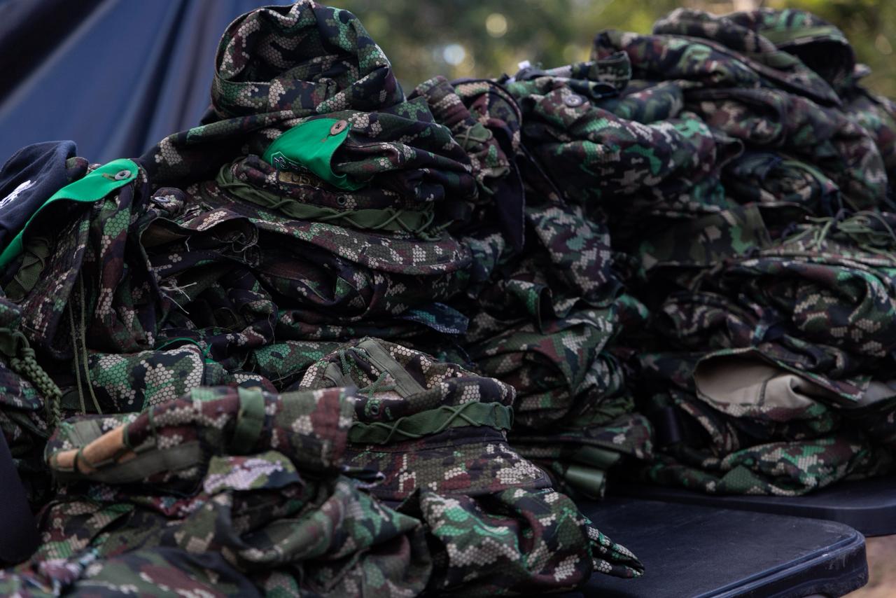 Los uniformes serán destruidos por el Ministerio de Defensa.