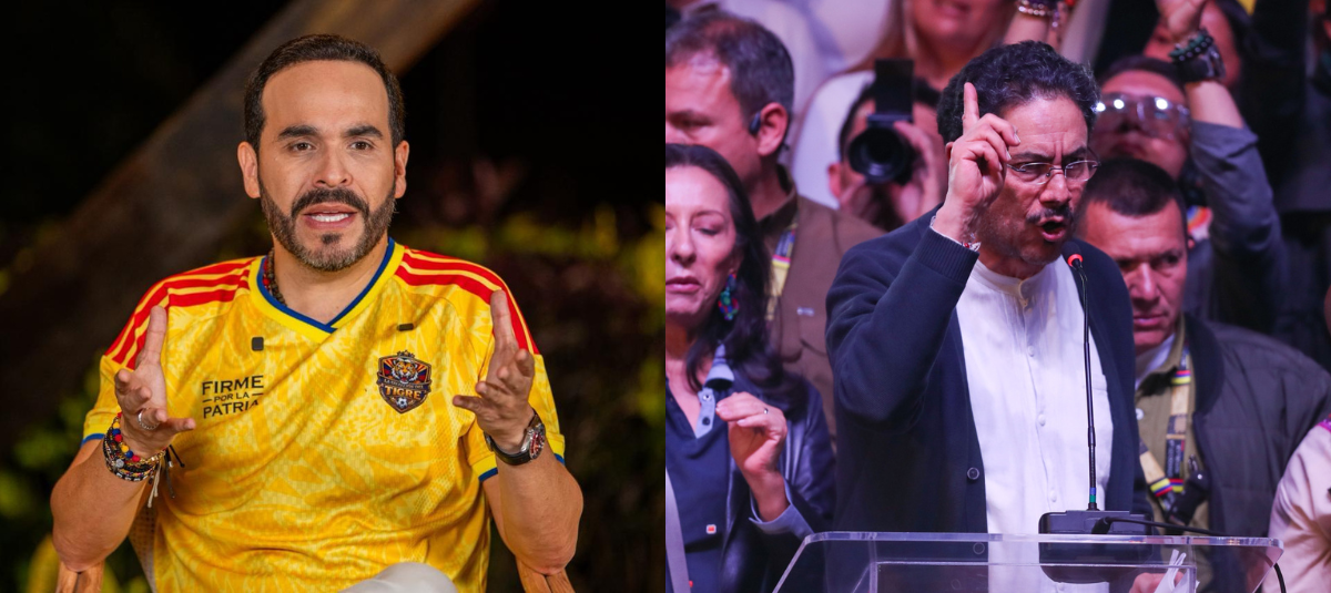 Abelardo de la Espriella and Iván Cepeda.