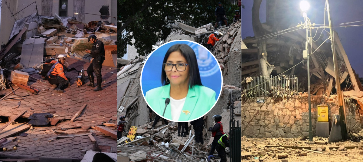Delcy Rodríguez, encargada de Venezuela, decreta emergencia y da balance de daños y zonas afectadas tras doble terremoto de 7.5