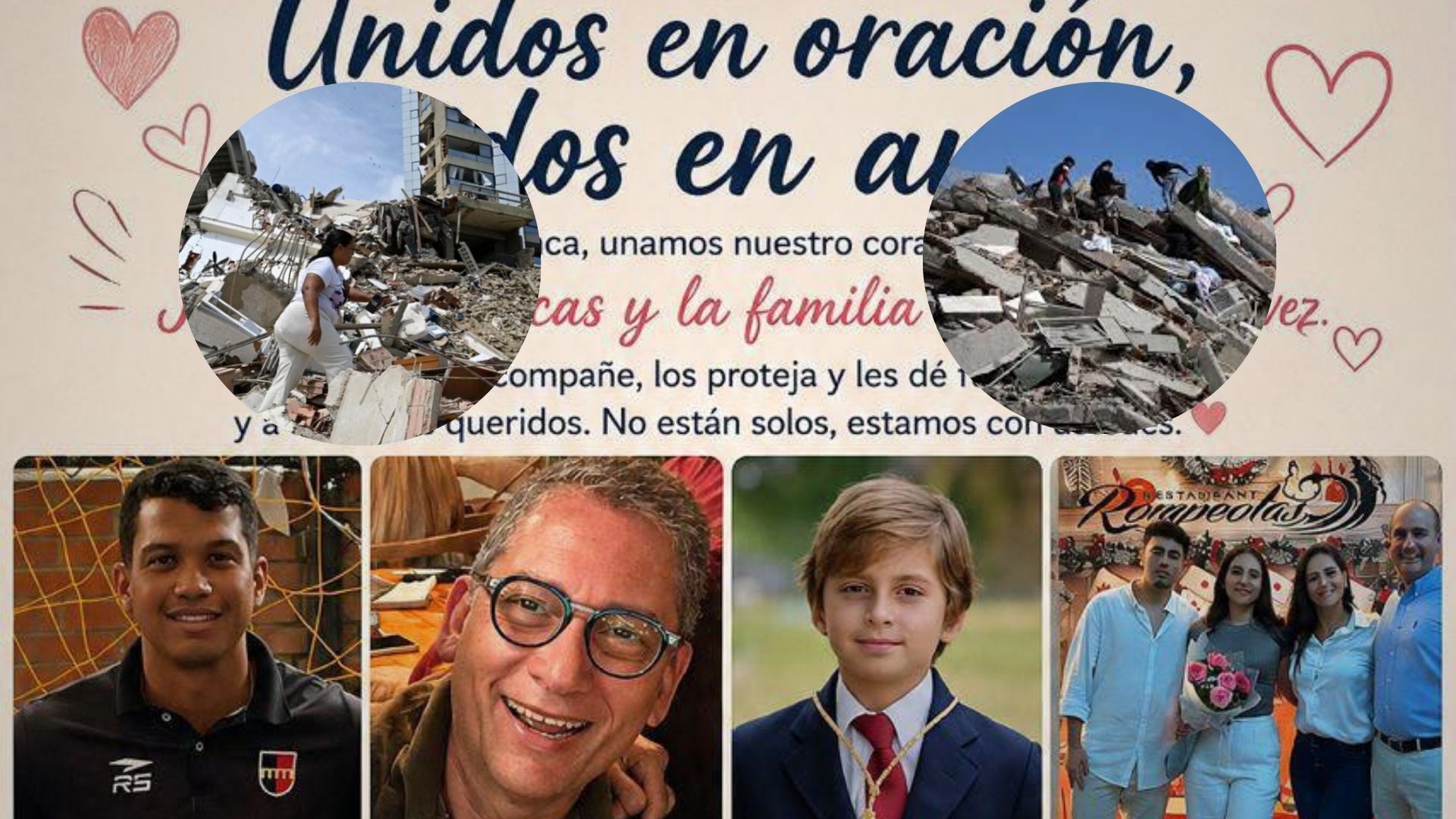 Buscan a desaparecidos en Venezuela por los terremotos.