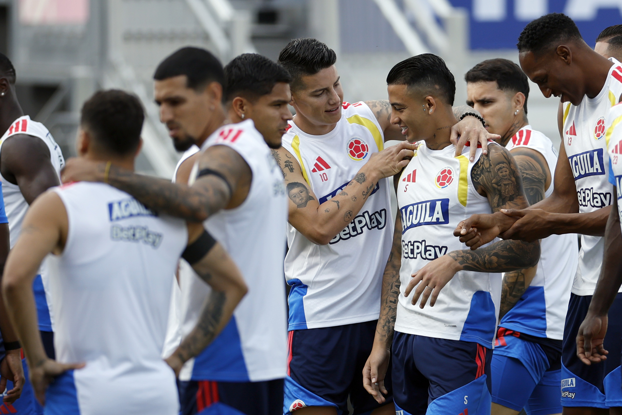 Entrenamiento de la Selección Colombia