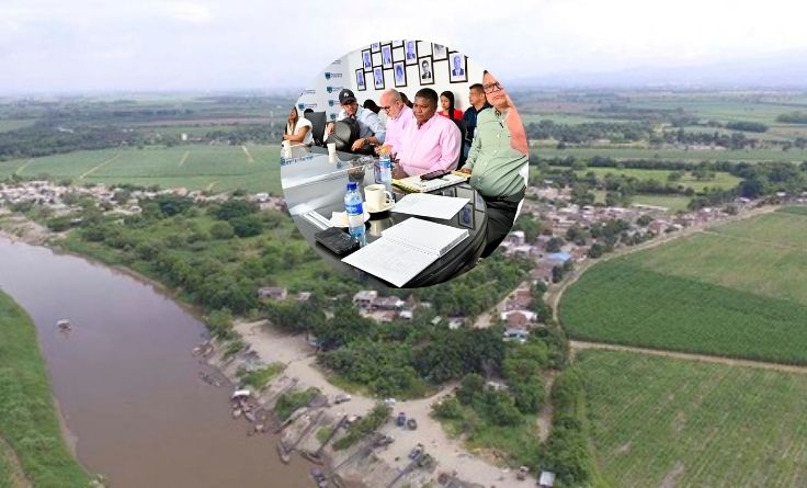 Zona del corregimiento de Navarro, al suroriente del casco urbano de Cali. Reunión en la Personería.
