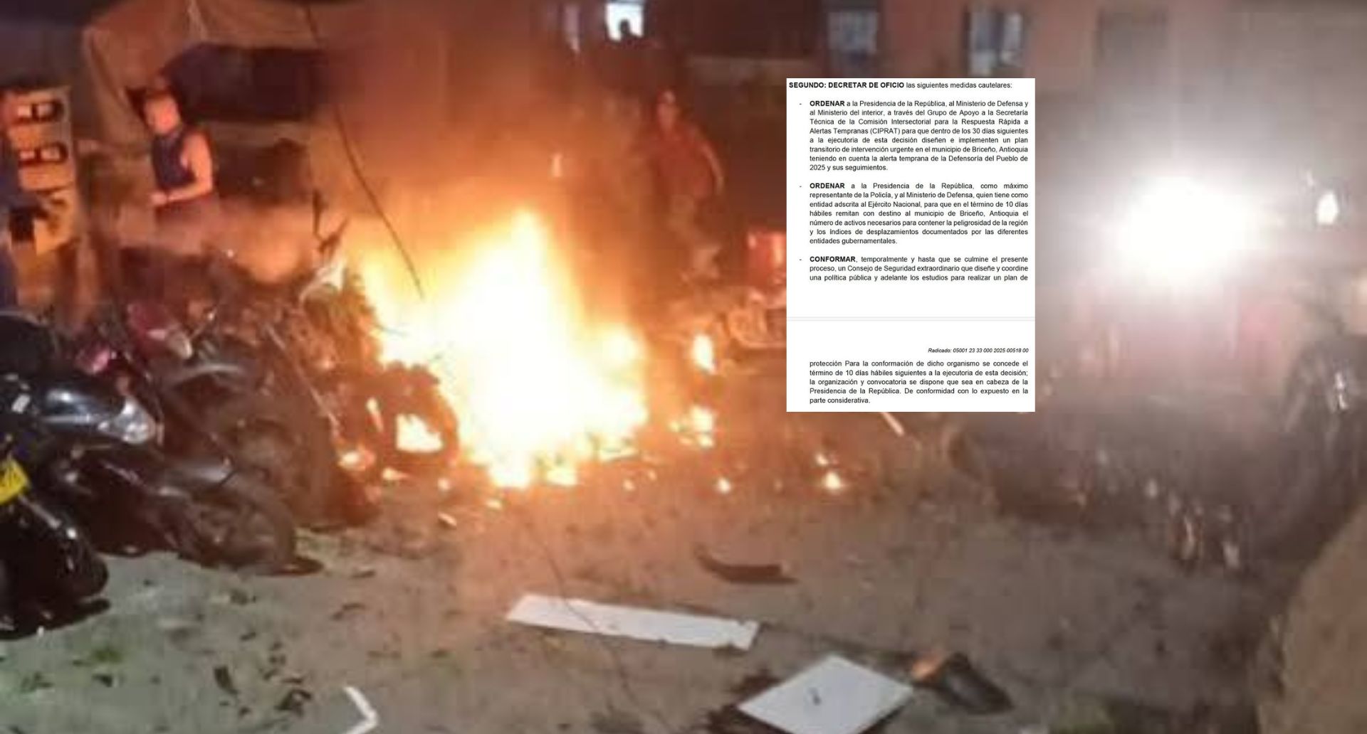 Decisión del Tribunal Administrativo de Antioquia.