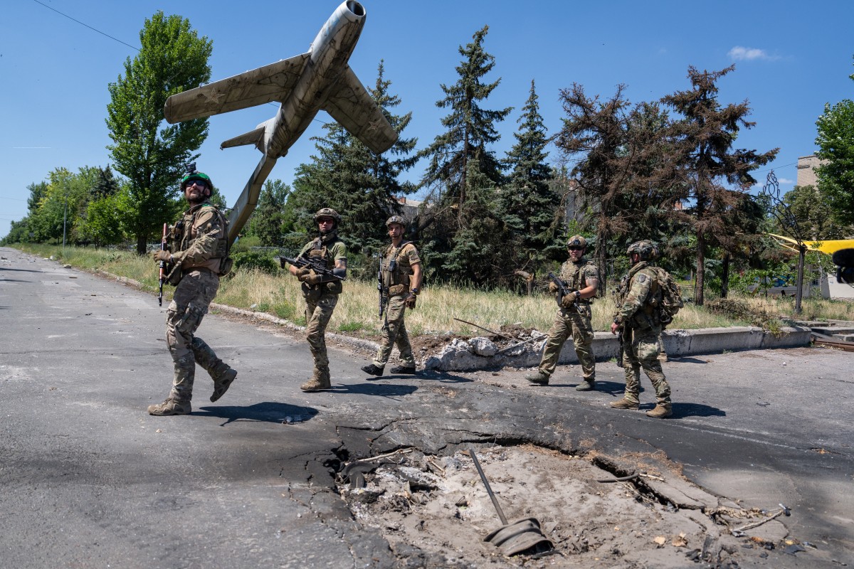 Brigada de Ucrania en el frente de la región de Donetsk, en el contexto de la invasión de Rusia