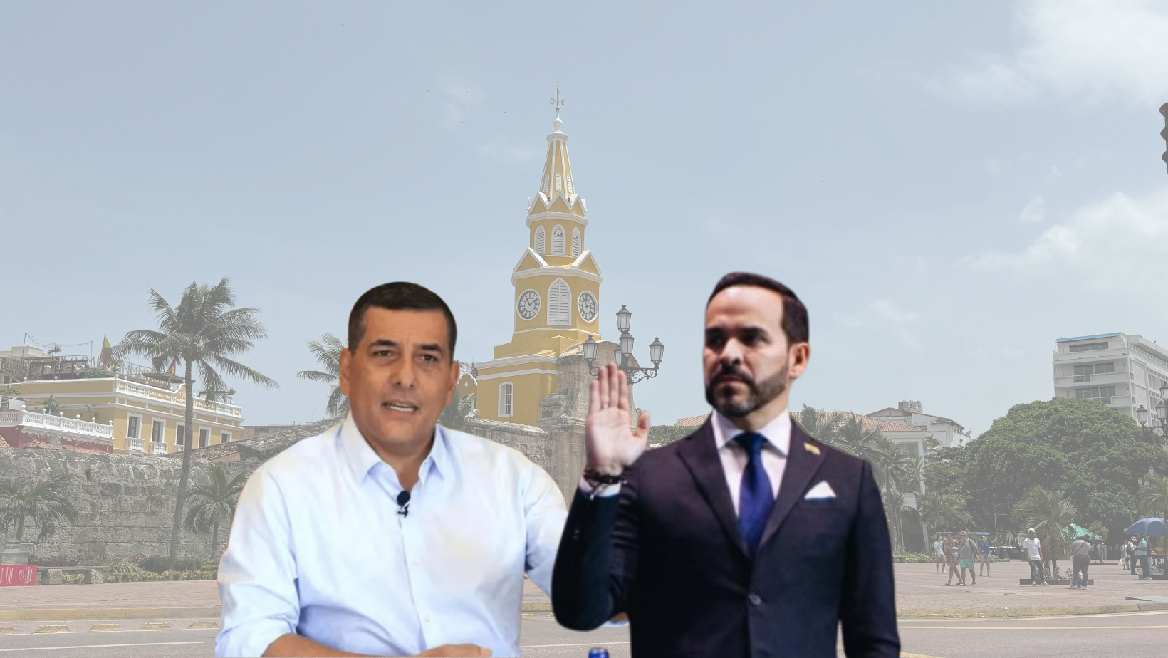 Dumek Turbay y Abelardo de La Espriella.