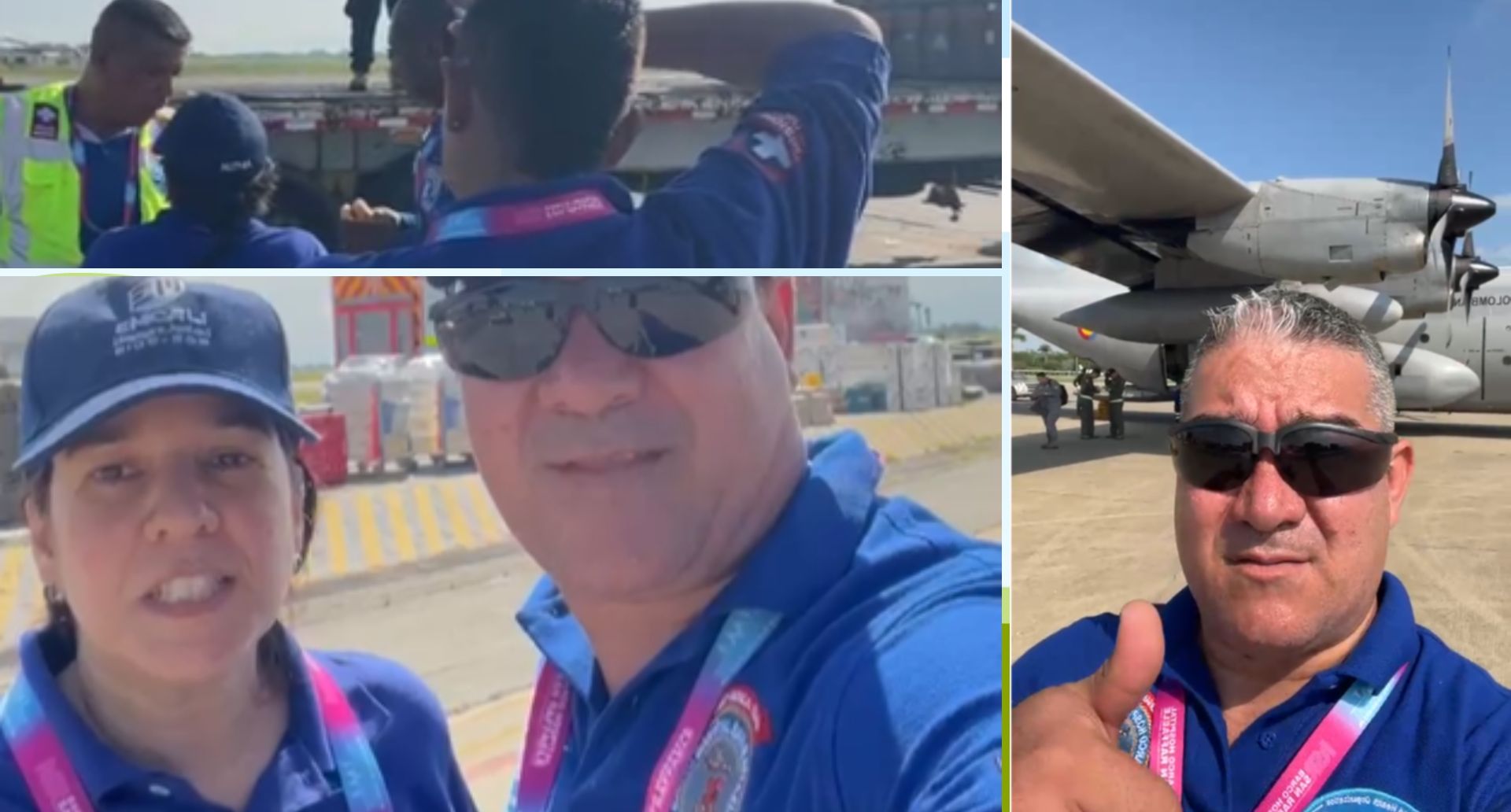 Funcionarios de Emcali, en misión humanitaria por Venezuela.