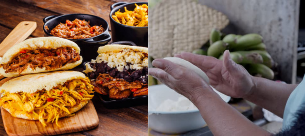 La arepa es uno de los alimentos más representativos de la gastronomía colombiana.