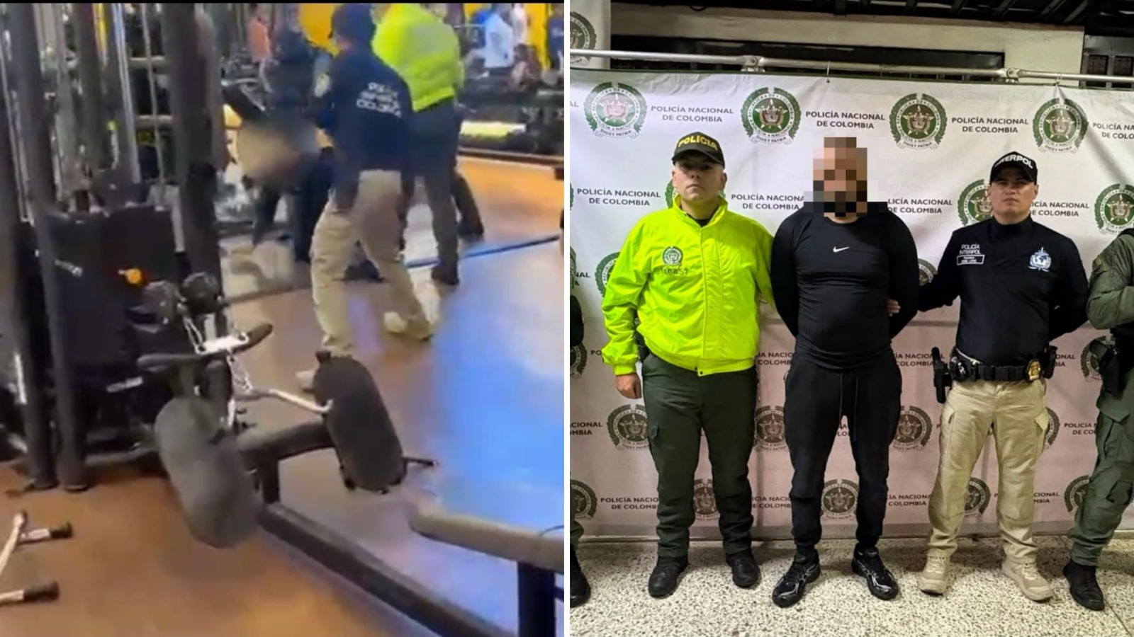 Capo canadiense capturado en gimnasio de Medellín.