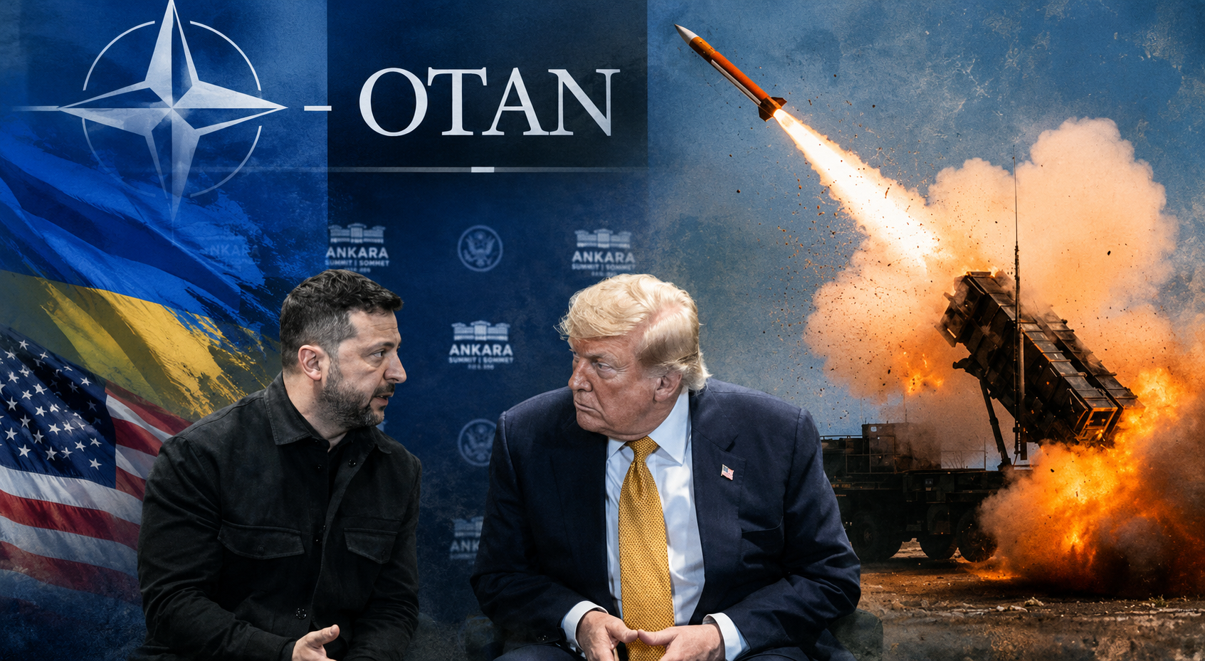 El presidente de Ucrania, Volodymyr Zelensky se reunió con el presidente de Estados Unidos, Donald Trump, en la Cumbre de la Otán.