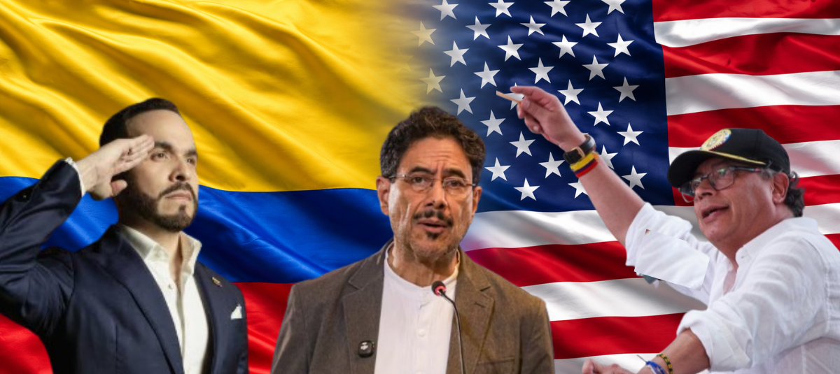 President-elect, Abelardo de la Espriella; the senator, Iván Cepeda; and President Gustavo Petro.