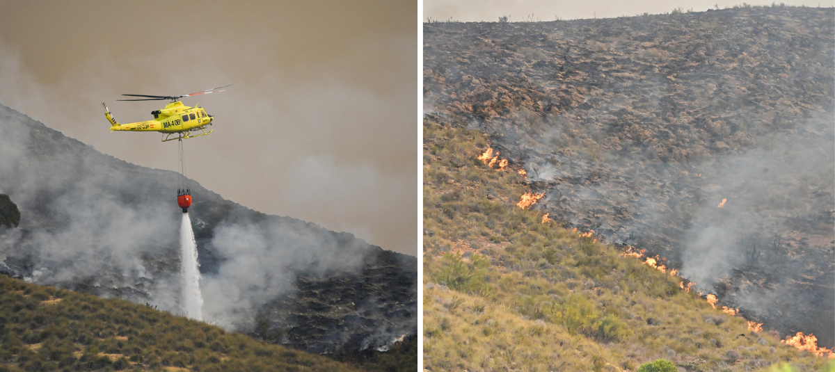 Incendio en España.