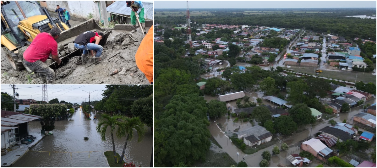 Así quedó San Luis de Palenque tras inundaciones en Casanare.