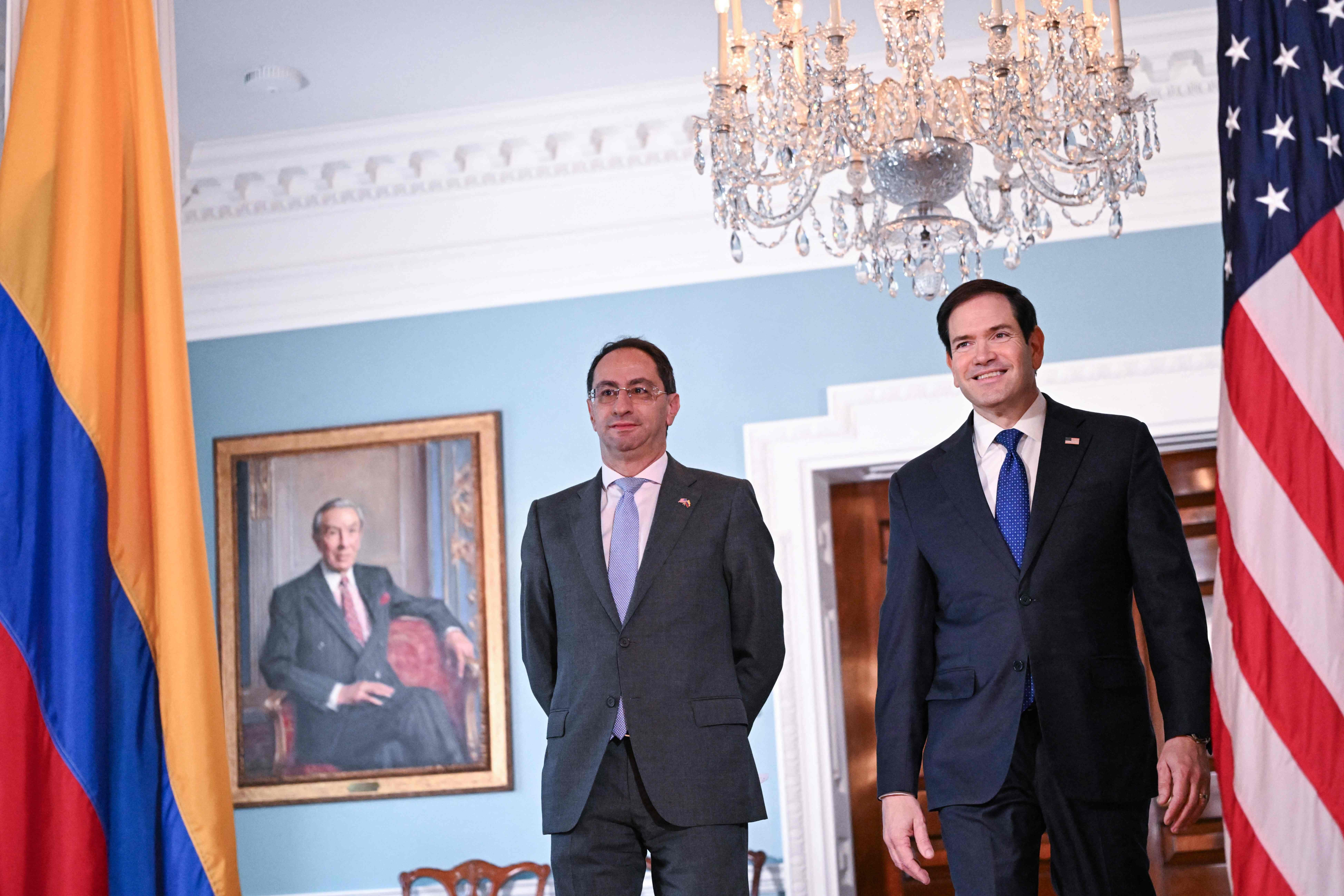 Marco Rubio y José Manuel Restrepo