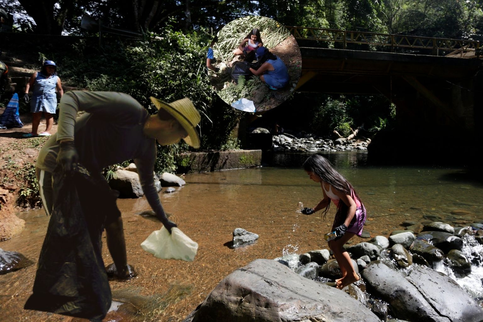 Protectores del río Meléndez, en el sur de Cali.