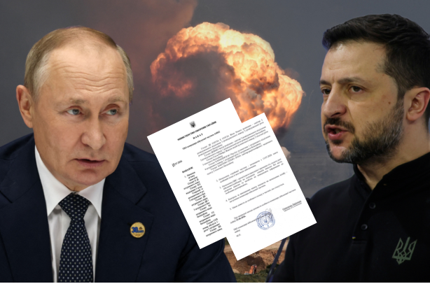 Vladimir Putin (izquierda), presidente de Rusia. Volodímir Zelenski (derecha), presidente de Ucrania.