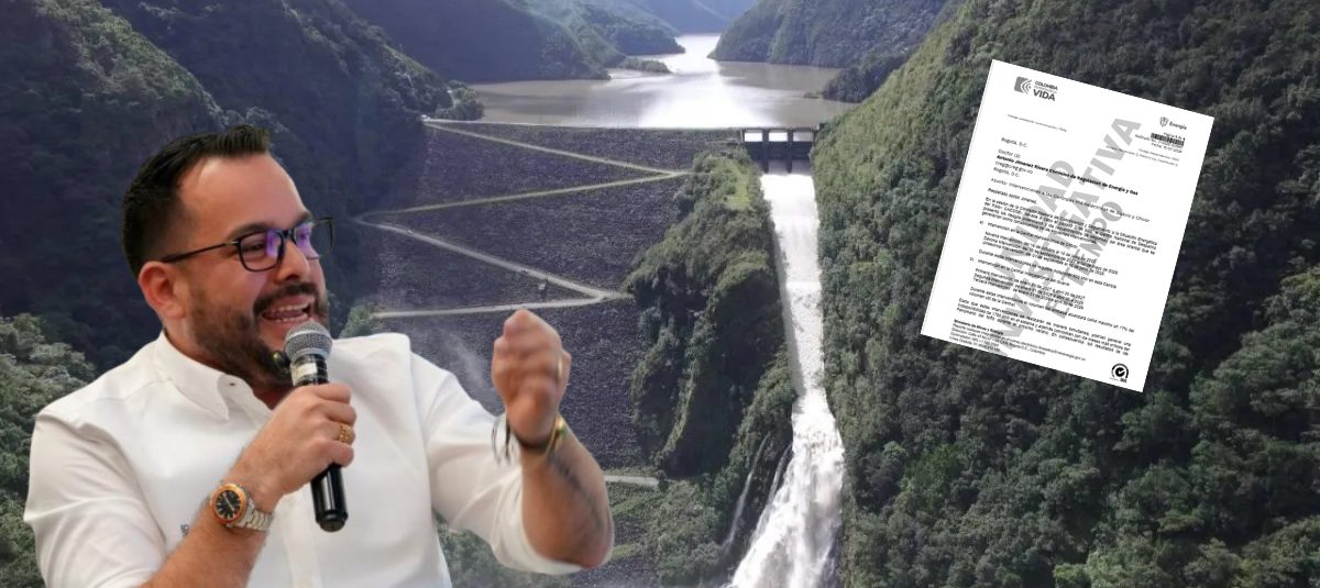 The Minister of Mines and Energy, Edwin Palma.